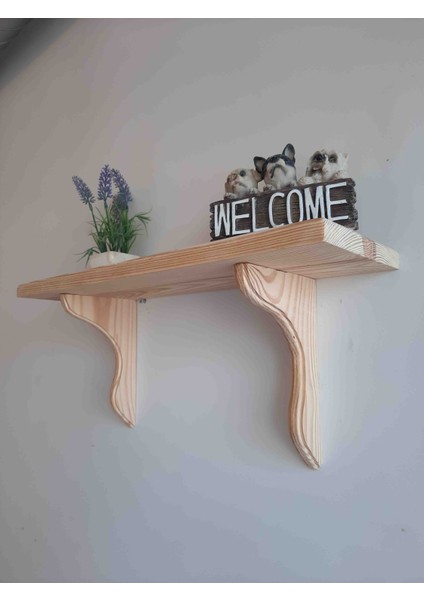 Tekli Ahşap Duvar Rafı 40CM fiyatları