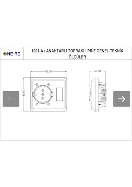 Nead Topraklı Anahtarlı Priz fiyatları