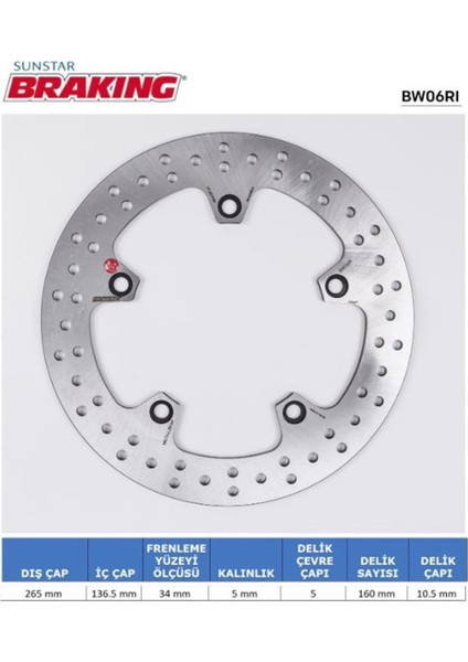 Fren Diski Braking BW06RI