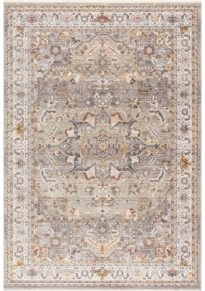 Discovery 1540A Yeşil Bej Salon Oturma Yatak Odası Halısı