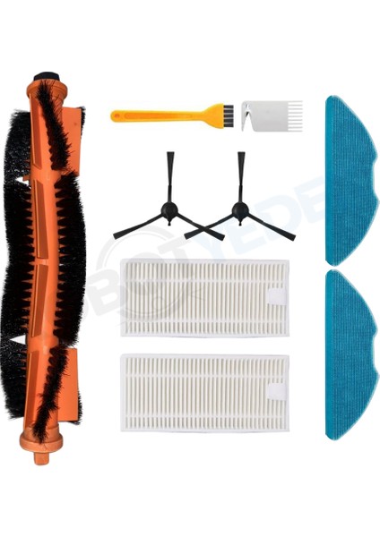 Philips 2000 Ve 3000 Serileri Uyumlu Yedek Fırça Hepa Filtre Mop Seti-9 Parça