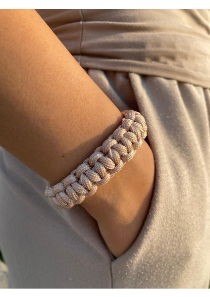 Ekru Paracord Bileklik 16 cm fiyatları
