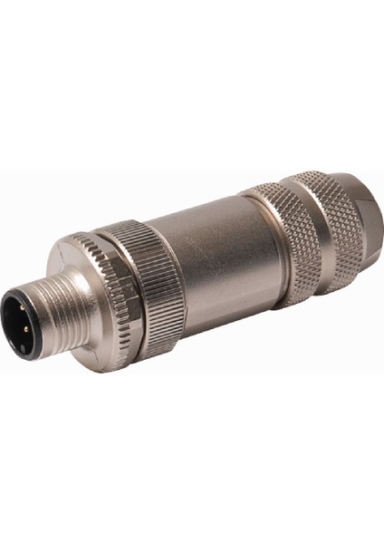 M12MG-D5K ,metal M12/5-PIN Düz Erkek Soket