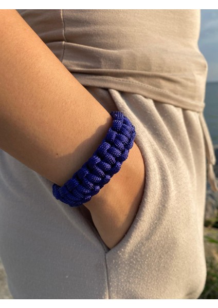 Lacivert Paracord Bileklik 16 cm modelleri