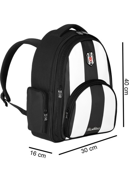 3 Bölmeli Çubuklu Suni Deri Okul Çantası + Kalemlik modelleri