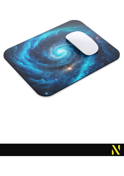 Galaksi Desenli Renkli Ergonomik Mouse Pad - 23 cm x 19 cm - Kaydırmaz Taban Ev ve Ofis Kullanımı Için Ideal Fare Altlığı Mousepad modelleri