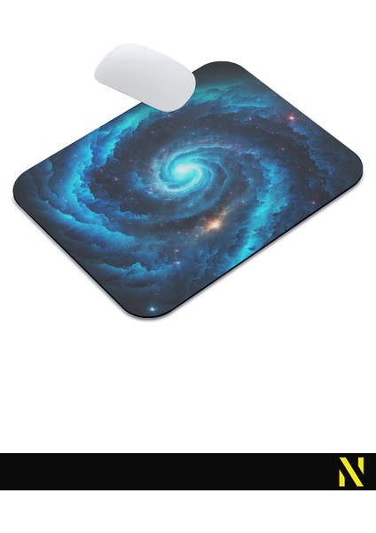 Galaksi Desenli Renkli Ergonomik Mouse Pad - 23 cm x 19 cm - Kaydırmaz Taban Ev ve Ofis Kullanımı Için Ideal Fare Altlığı Mousepad indirimleri