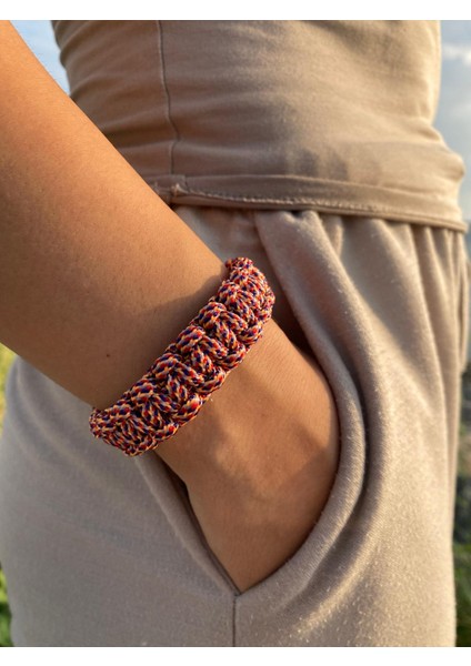 Renkli Paracord Bileklik 16 cm modelleri