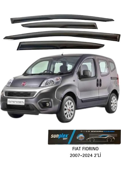 Fiat Fiorino 2007-2024 Cam Rüzgarlığı Takım 2'li Takım Rüzgar Kesici, Yağmur Önleyici