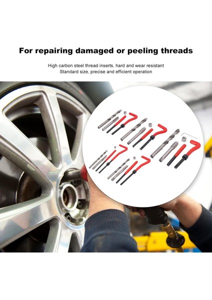 131 Parça Helicoil Cıvata Diş Tamir Seti M5, M6, M8, M10, M12 fiyatları