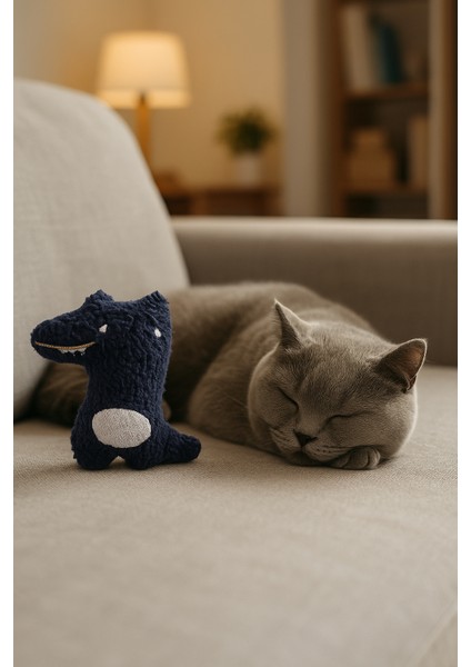 Kedi Oyuncağı Catnip ve Zilli Interaktif, Oyun Arkadaşı - Peluş Kurt fırsatları