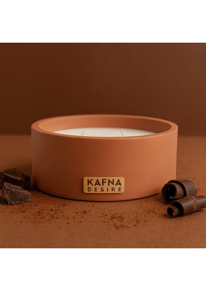 Çikolata Kokulu Kahverengi Beton Mum – %100 Soya Wax, El Yapımı, Doğal Vegan Mum modelleri
