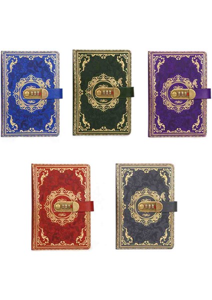 Şifreli Deri Kapaklı Kilitli Günlük Defter Vintage Tasarım Özel Ajanda Anı Hatıra Not Defteri Kişisel Hediyelik Premium Üretim indirimleri