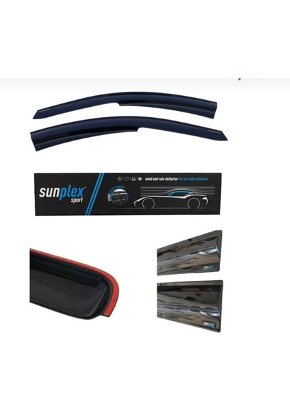 Renault Clio 2012-2019 Cam Rüzgarlığı Takım 4'lü Takım Rüzgar Kesici, Yağmur Önleyici indirimleri