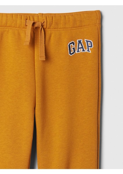Erkek Bebek Turuncu Gap Logo Pull-On Jogger Fleece Eşofman Altı fiyatları