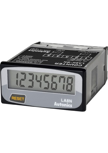 LA8N-BN ,48X24MM Kontak Giriş 8-Hane Pilli Sayıcı