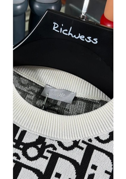 Nakış Logo Işlemeli Erkek Kazak indirimleri