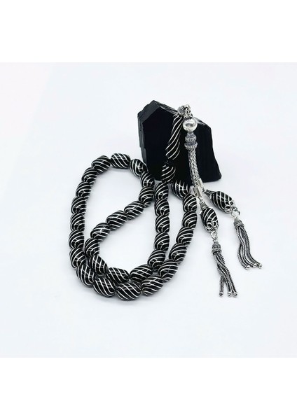 Çeşm-i Bülbül İşlemeli Erzurum Oltu Taşı Tesbih fiyatları