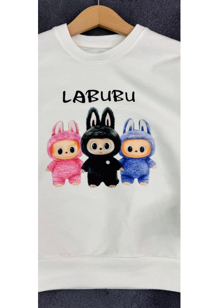 Labubu Desenli Kız Çocuk Sweat - Pamuklu, Uzun Kollu, Şirin Tasarım modelleri