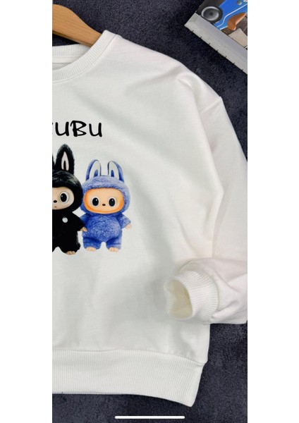 Labubu Desenli Kız Çocuk Sweat - Pamuklu, Uzun Kollu, Şirin Tasarım fırsatları