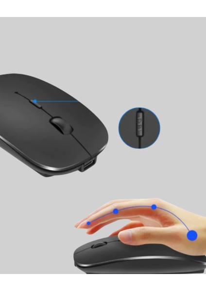 Sessiz Wireless Mouse – 5000 Dpı Hassasiyetli ve Hafif Tasarım fırsatları