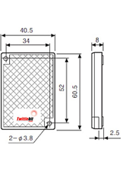Ms-2 ,40X60MM Dikdörtgen Reflektör fiyatları