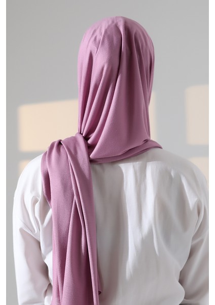 Hazır Pratik Geçmeli Likralı Penye Tesettür Şal - Gül Kurusu fırsatları