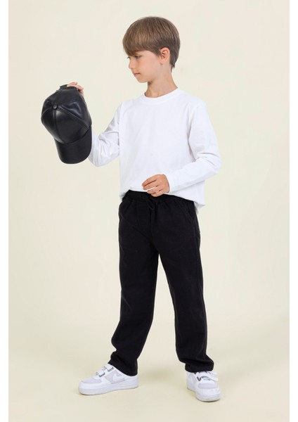 Erkek Çocuk Rahat Kesim Gabardin Pantolon