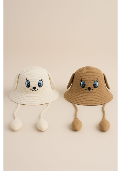 Oynar Kulaklı Hasır Şapka Ördek 2'li