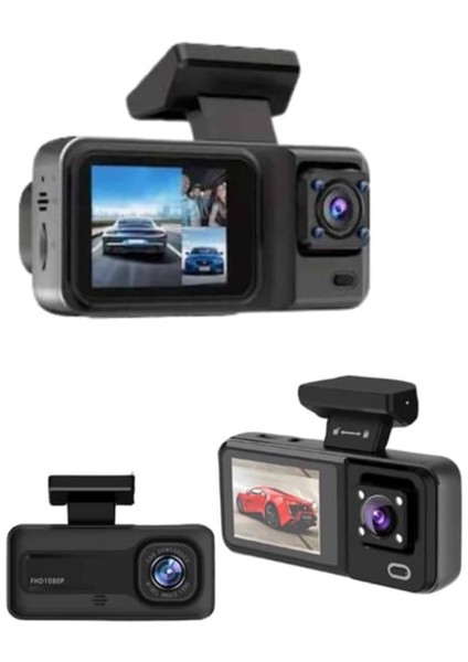 Sürüş ve Park Halinde Kesintisiz Güvenlik Için 3 Kameralı Profesyonel Dashcam fiyatları
