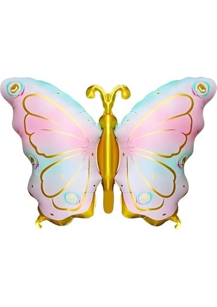 Makaron Pembe Lila Kelebek Folyo Balon Kız Çocuklarına Özel modelleri