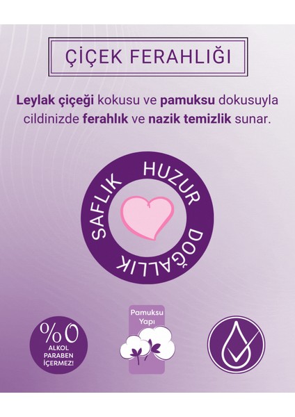 Leylak Kokulu Islak Mendil 24X72 Li Koli (1728 Yaprak) fiyatları