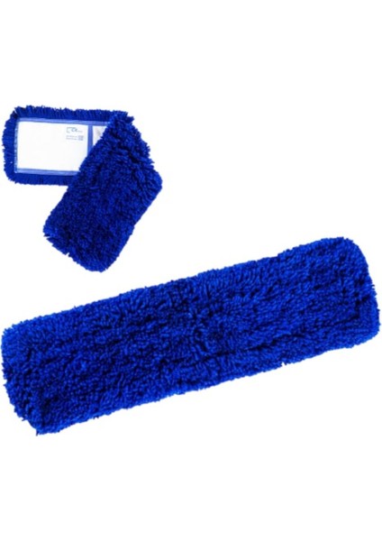 60 cm Orlon Mop Bezi Yedeği, Temizlik Için Mavi Renkli, 1 Adet