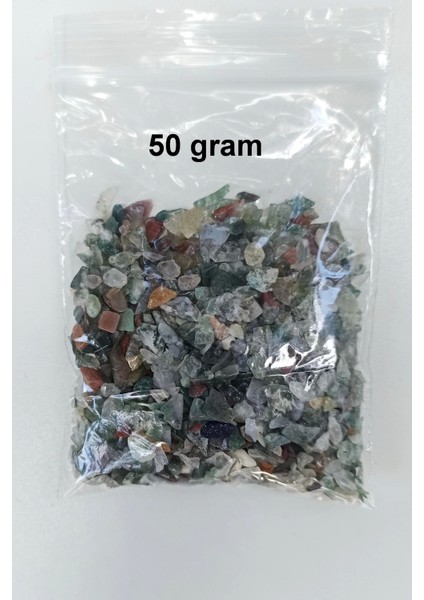 50 Gram Minik Yosunlu Akik Kırıktaş Deliksiz Parçalar 130-3 fiyatları