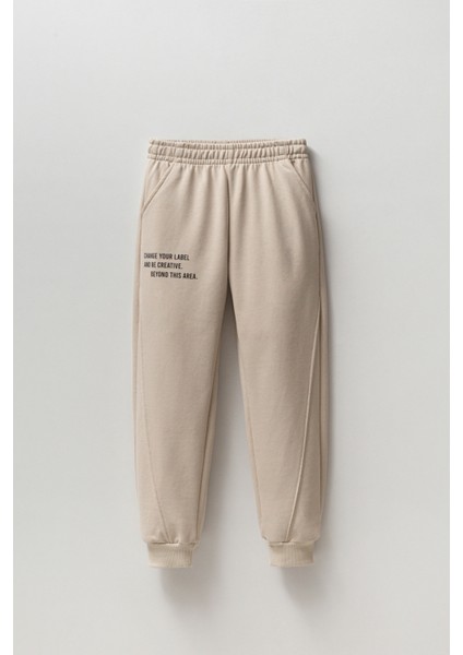 Erkek Çocuk Yazılı Baskılı Rahat Eşofman Altı