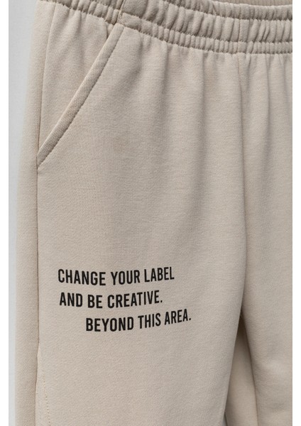 Erkek Çocuk Yazılı Baskılı Rahat Eşofman Altı fiyatları