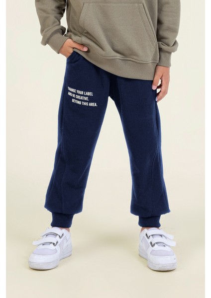 Erkek Çocuk Yazılı Baskılı Rahat Eşofman Altı modelleri