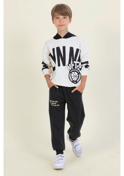 Erkek Çocuk Yazılı Baskılı Rahat Eşofman Altı