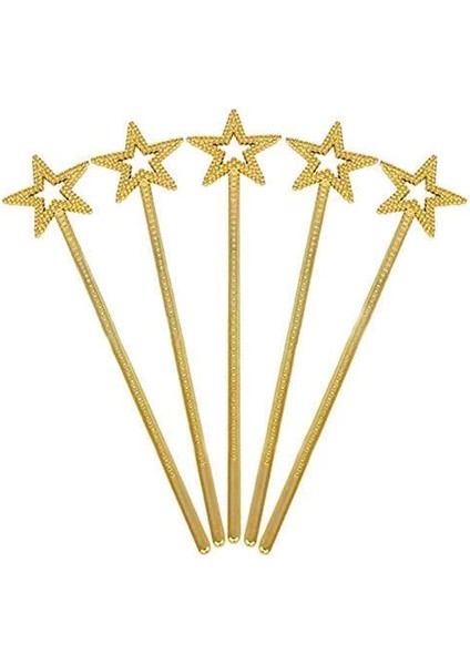 Altın Renk Yıldız Peri Asası Peri Değneği 34 cm 1 Adet
