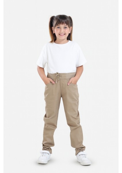 Kız Çocuk Beli Ipli Okul Kaşkorse Pantolon G2025-2 fiyatları