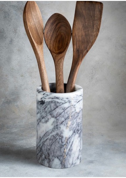 Ceviz Ağacı El Yapımı Tahta Kaşık ve Spatula Seti