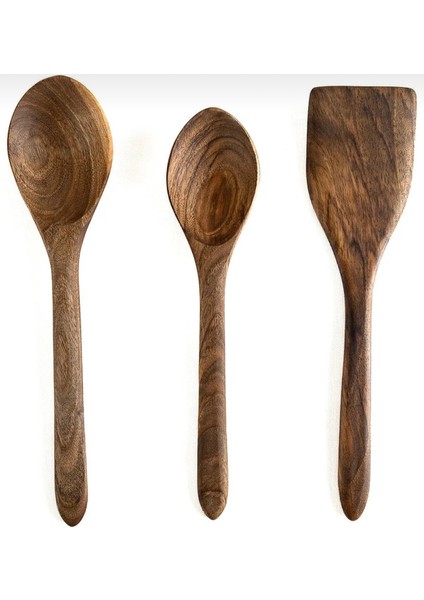 Ceviz Ağacı El Yapımı Tahta Kaşık ve Spatula Seti fiyatları