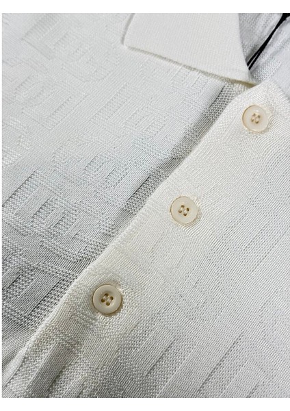 Monogram Logo Detaylı Erkek Triko Polo Kazak fiyatları