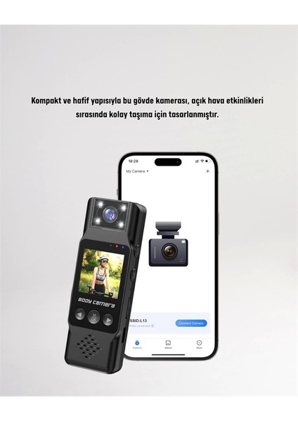 Wifi Özellikli Taşınabilir Kamera – 1.3” Tft Ekran, 3mp Fotoğraf, 128GB Kart Desteği modelleri