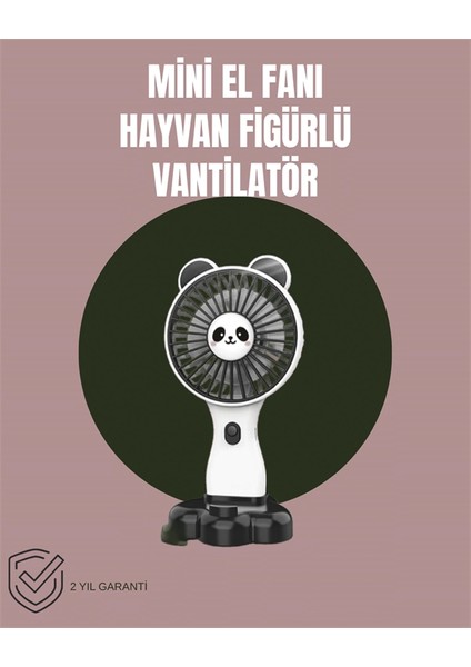 Hayvan Figürlü Mini El Fanı – USB Şarjlı Sessiz Vantilatör fiyatları