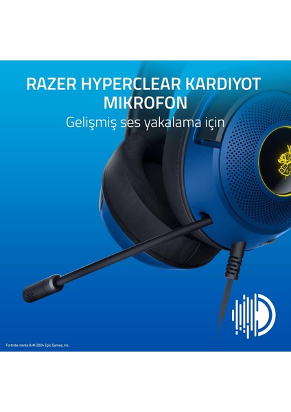 Kraken V3 x - Fortnite Edition Kablolu USB Oyun Kulaklığı (Ultra Hafif Kulaklık, 40MM Triforce Hoparlörler, Hyperclear Mikrofon, Rgb) Fortnite fırsatları
