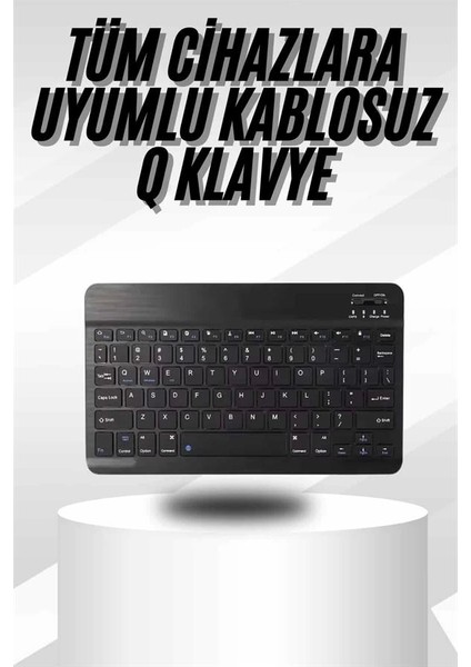 Kablosuz Bluetooth Bağlantılı Taşınabilir Q Klavye Tüm Cihazlara Uyumlu fiyatları