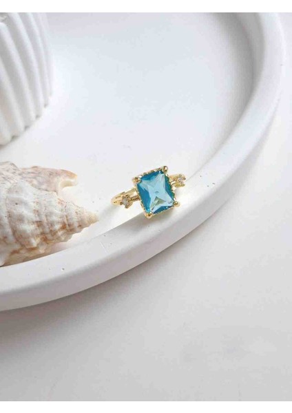 Mavi Taşlı Yüzük