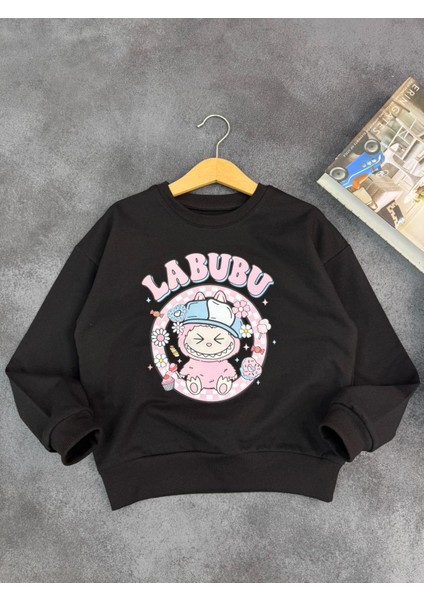 Labubu Desenli Kız Çocuk Sweatshirt - Pamuklu Uzun Kollu Sweat (6-12 Yaş) fiyatları
