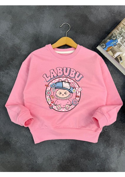 Labubu Desenli Kız Çocuk Sweatshirt - Pamuklu Uzun Kollu Sweat (6-12 Yaş) fiyatları